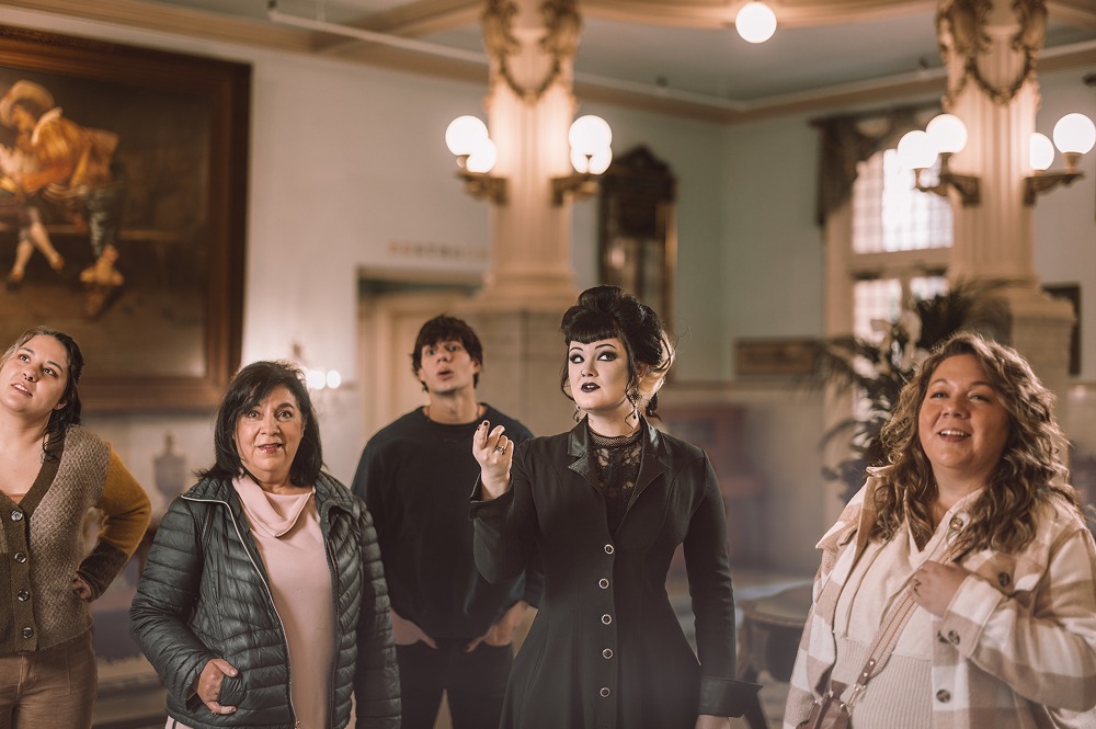 Group of people inside The Menger Hotel