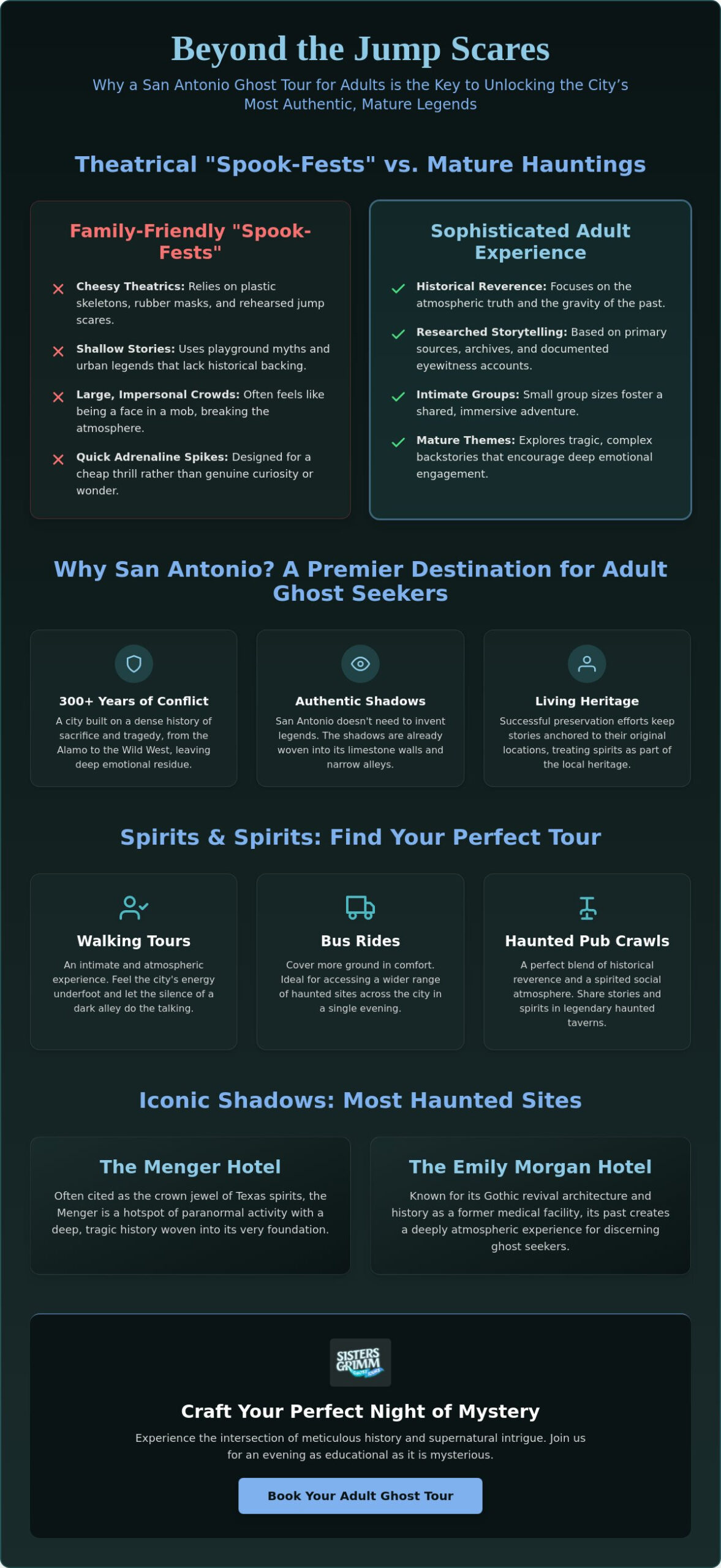San Antonio Ghost Tour for Adults: A Mature Guide to the City’s Darkest Shadows